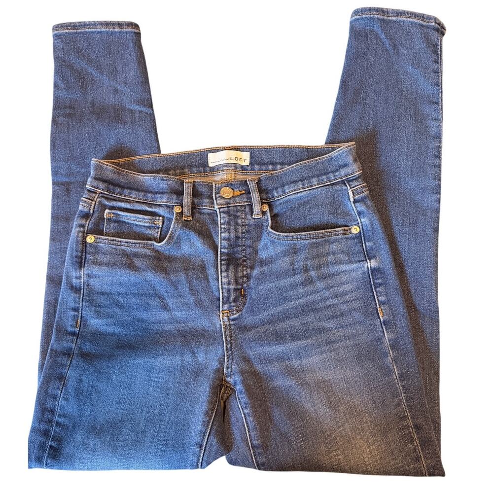 LOFT Women’s Skinny Jeans Size 26 Medium Wash Stretch Denim
